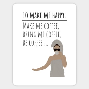 Just Be Coffee Please Sticker